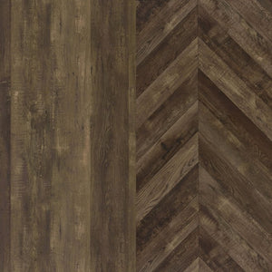 English Elm Gunderson Herringbone Oak Tall Accent Cabinet with Gunmetal Steel Base 8 Shelves B2777P535950