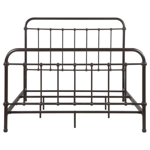 English Elm Olaleye Vintage Spindle Queen Bed Antique Bronze Metal Frame Bedroom Anchor B2777P535993