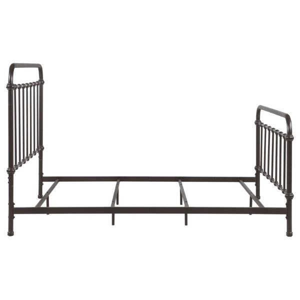 English Elm Olaleye Vintage Spindle Queen Bed Antique Bronze Metal Frame Bedroom Anchor B2777P535993