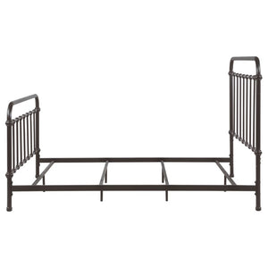 English Elm Olaleye Vintage Spindle Queen Bed Antique Bronze Metal Frame Bedroom Anchor B2777P535993