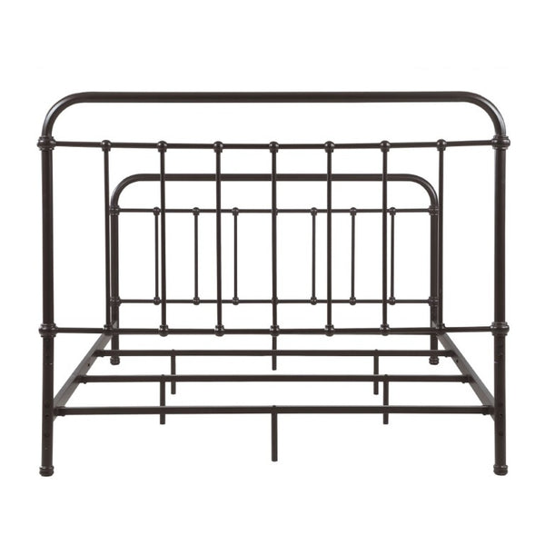 English Elm Olaleye Vintage Spindle Queen Bed Antique Bronze Metal Frame Bedroom Anchor B2777P535993