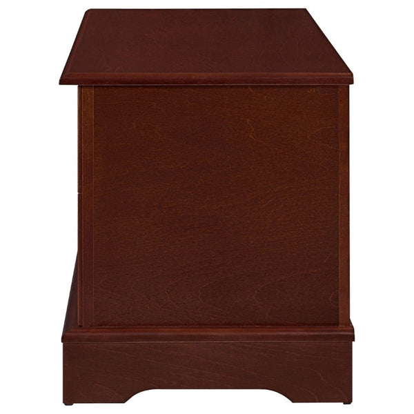 English Elm Warm Brown Solid Cedar Storage Chest Aromatic Floral Carved Bedroom Trunk B2777P536413