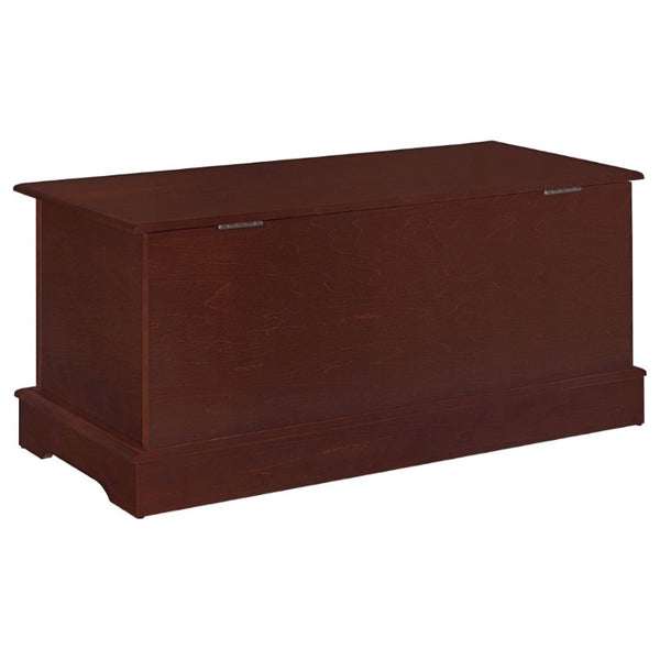 English Elm Warm Brown Solid Cedar Storage Chest Aromatic Floral Carved Bedroom Trunk B2777P536413