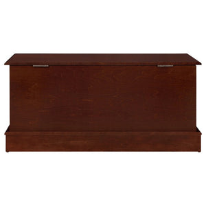 English Elm Warm Brown Solid Cedar Storage Chest Aromatic Floral Carved Bedroom Trunk B2777P536413