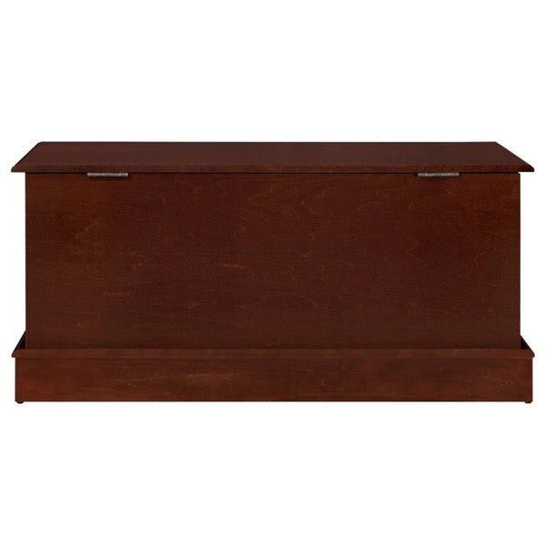 English Elm Warm Brown Solid Cedar Storage Chest Aromatic Floral Carved Bedroom Trunk B2777P536413