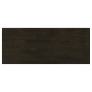 English Elm Deep Merlot Finish Console Table with X Panel Design and Two Open Storage Shelves B2777P536416