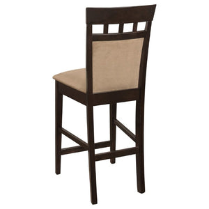 English Elm Beige Microfiber Upholstered Counter Stools Set of Two with Hardwood Frame B2777P536418