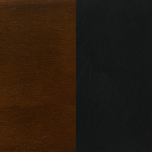 English Elm Chestnut Finish Swivel Barstools Set of 2 Hardwood Frame with Leatherette Seats B2777P536427