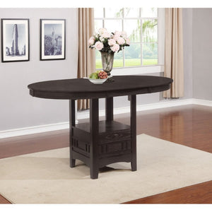 English Elm Hester Extendable Counter Height Dining Table in Rich Hardwood for Modern Kitchens Espresso B2777P536430