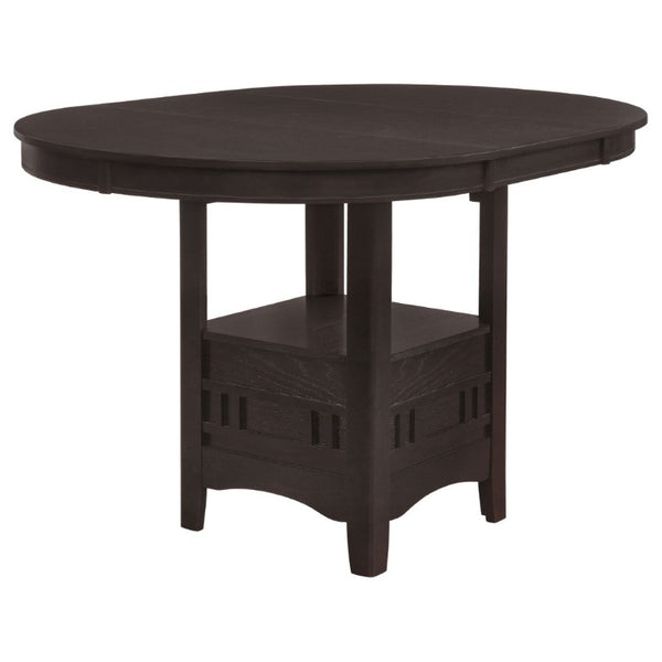 English Elm Hester Extendable Counter Height Dining Table in Rich Hardwood for Modern Kitchens Espresso B2777P536430