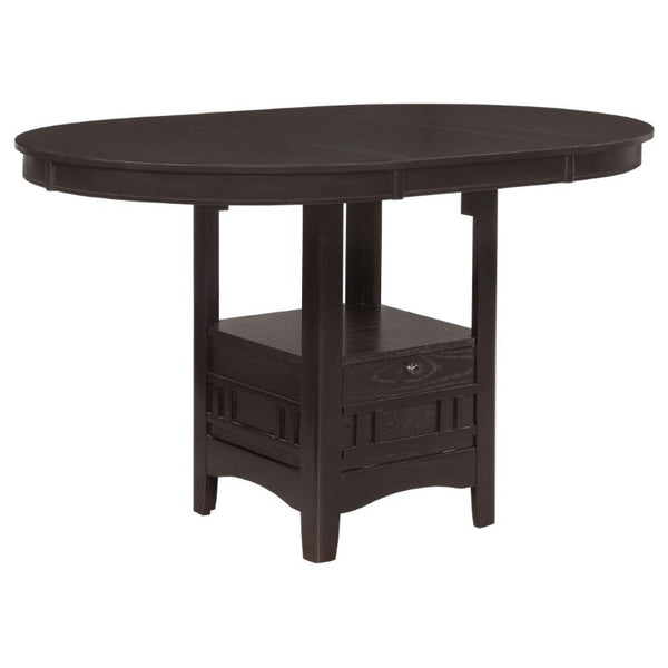 English Elm Hester Extendable Counter Height Dining Table in Rich Hardwood for Modern Kitchens Espresso B2777P536430