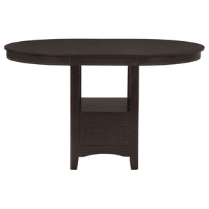 English Elm Hester Extendable Counter Height Dining Table in Rich Hardwood for Modern Kitchens Espresso B2777P536430