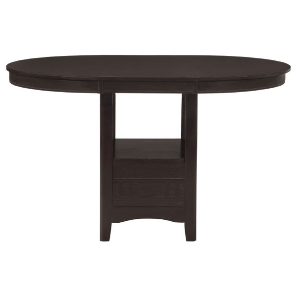 English Elm Hester Extendable Counter Height Dining Table in Rich Hardwood for Modern Kitchens Espresso B2777P536430
