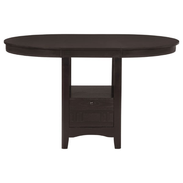 English Elm Hester Extendable Counter Height Dining Table in Rich Hardwood for Modern Kitchens Espresso B2777P536430