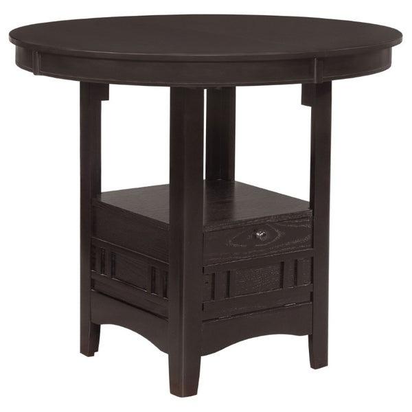 English Elm Hester Extendable Counter Height Dining Table in Rich Hardwood for Modern Kitchens Espresso B2777P536430