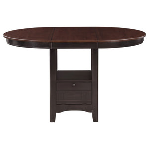 English Elm Hester Extendable Counter Height Dining Table in Rich Hardwood for Modern Kitchens Chestnut B2777P536433