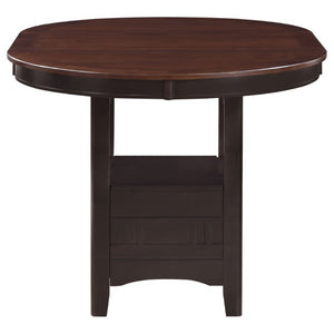 English Elm Hester Extendable Counter Height Dining Table in Rich Hardwood for Modern Kitchens Chestnut B2777P536433