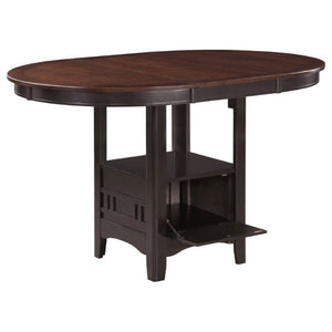 English Elm Hester Extendable Counter Height Dining Table in Rich Hardwood for Modern Kitchens Chestnut B2777P536433