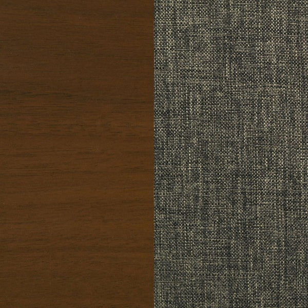 English Elm Dark Walnut Floating Seatback Dining Chairs Mid-Century Sculptural Hardwood Set Brown B2777P536434