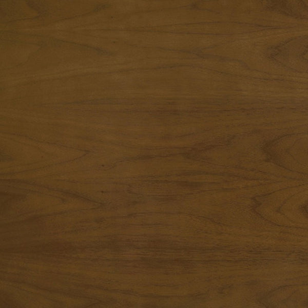 English Elm Dark Walnut Leatherette Mid-Century Dining Chairs Open Back Hardwood Frame Set of 2 B2777P536435