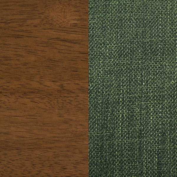 English Elm Conifer Upholstered Dining Side Chairs Set of 2 with Rubberwood Legs Tailored Style Green B2777P536438