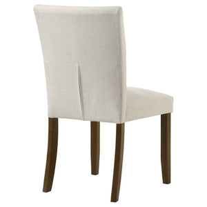 English Elm Conifer Upholstered Dining Side Chairs Set of 2 with Rubberwood Legs Tailored Style Beige B2777P536441