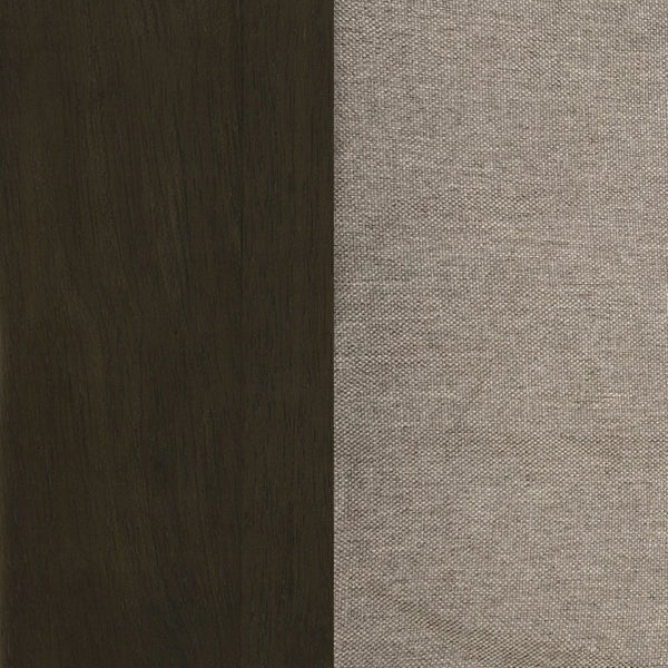 English Elm Taupe Upholstered Dining Chair Set of Two with Espresso Hardwood Frame Modern Style B2777P536442