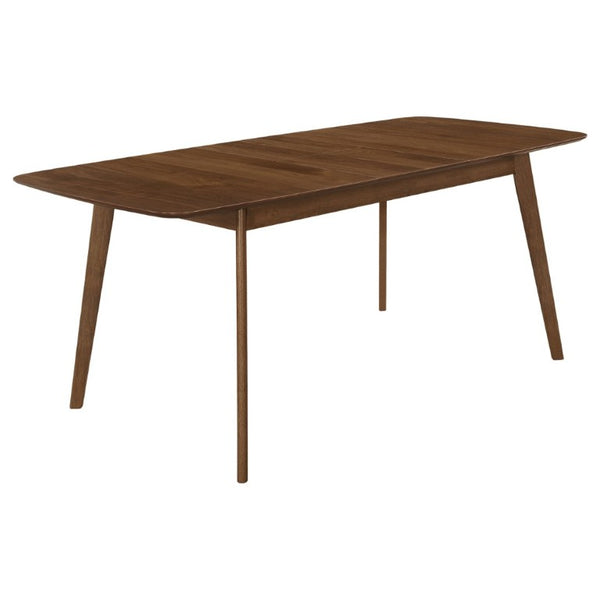 English Elm Carson Carrington Walnut Veneer Extension Dining Table Mid Century Modern Hardwood B2777P536443