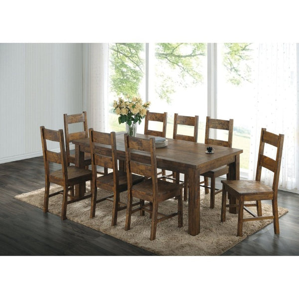 English Elm Rustic Hardwood Ladder Back Dining Chairs Farmhouse High Set of Two B2777P536445