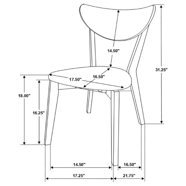 English Elm Natural Walnut Frame Mid-Century Dining Chairs with Grey Upholstered Seats Set of 2 B2777P536447