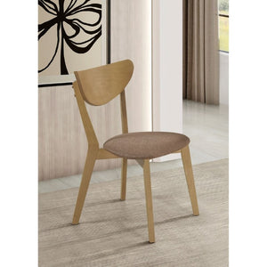 English Elm Carson Hardwood Dining Side Chairs Mid Century Modern Set of Two Walnut Finish B2777P536449