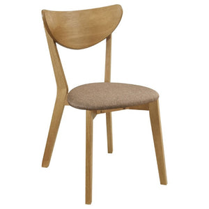 English Elm Carson Hardwood Dining Side Chairs Mid Century Modern Set of Two Walnut Finish B2777P536449