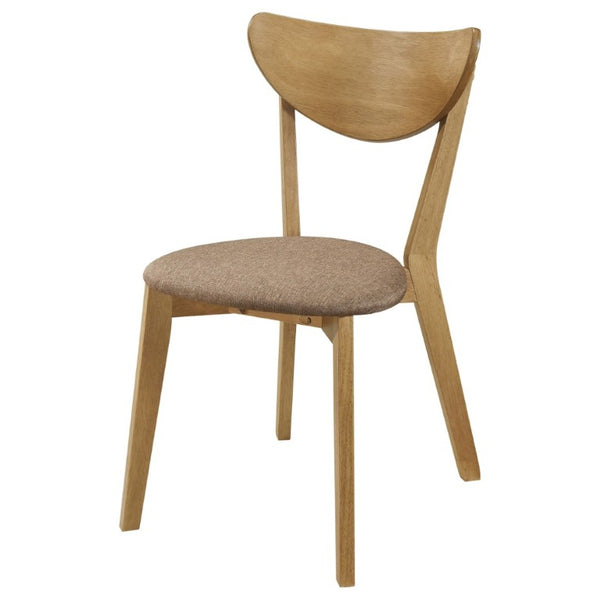 English Elm Carson Hardwood Dining Side Chairs Mid Century Modern Set of Two Walnut Finish B2777P536449