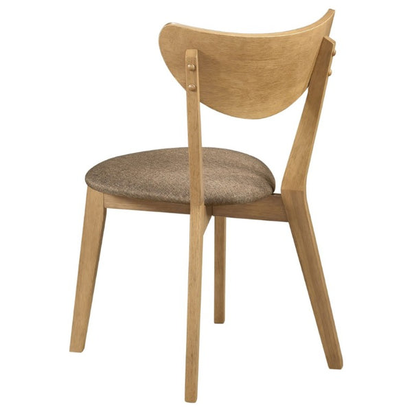 English Elm Carson Hardwood Dining Side Chairs Mid Century Modern Set of Two Walnut Finish B2777P536449
