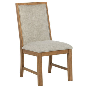 English Elm Survista Ladder Back Rubberwood Dining Chairs with Oatmeal Seat Cushions Set of 2 B2777P536452
