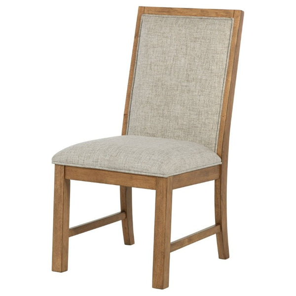 English Elm Survista Ladder Back Rubberwood Dining Chairs with Oatmeal Seat Cushions Set of 2 B2777P536452