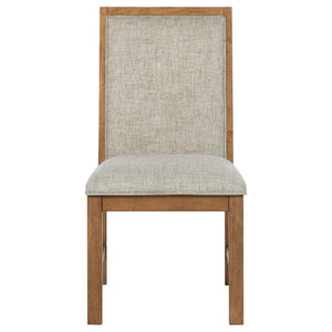 English Elm Survista Ladder Back Rubberwood Dining Chairs with Oatmeal Seat Cushions Set of 2 B2777P536452