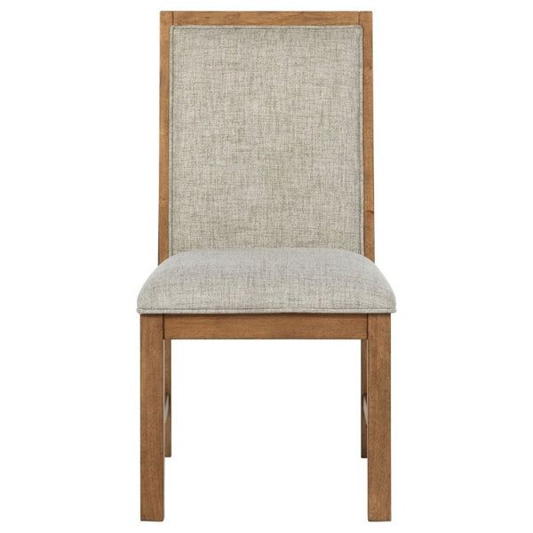 English Elm Survista Ladder Back Rubberwood Dining Chairs with Oatmeal Seat Cushions Set of 2 B2777P536452