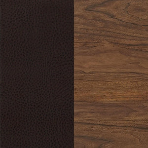 English Elm Dewey Mid-Century Counter Chairs Set of 2 Faux Leather Walnut Frame Kitchen B2777P536456