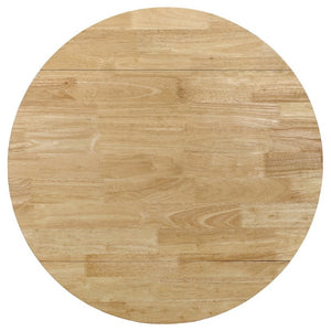 English Elm Natural Hardwood Drop Leaf Round Dining Set with Ladder Back Chairs for Small Spaces B2777P536460