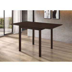 English Elm Cappuccino Hardwood Drop Leaf Dining Table Expands for Small Space Entertaining B2777P536464