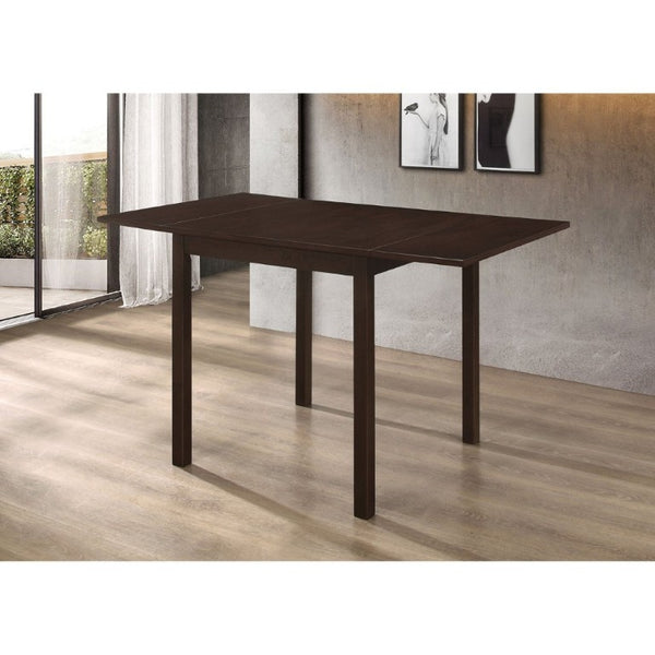 English Elm Cappuccino Hardwood Drop Leaf Dining Table Expands for Small Space Entertaining B2777P536464