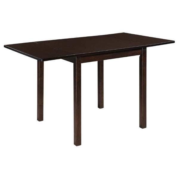 English Elm Cappuccino Hardwood Drop Leaf Dining Table Expands for Small Space Entertaining B2777P536464