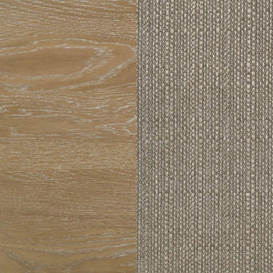 English Elm Dreydon Upholstered Dining Chairs Set of Two Rubberwood Frame Barley Fabric Seats B2777P536466