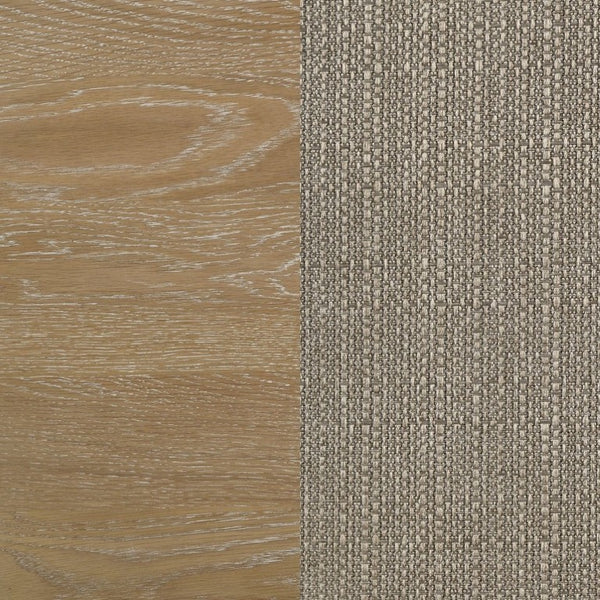 English Elm Dreydon Upholstered Dining Chairs Set of Two Rubberwood Frame Barley Fabric Seats B2777P536466