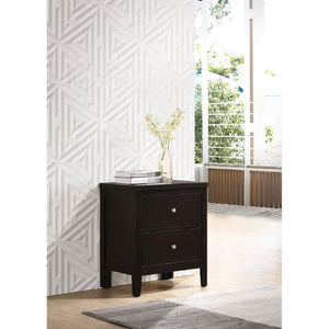 English Elm Garrett Two Drawer Bedside Nightstand Warm Cappuccino Finish Hardwood Bedroom Storage B2777P536470