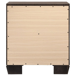 English Elm Tomasina Two Drawer Nightstand Washed Neutral Finish Farmhouse Bedroom Storage Taupe B2777P536473