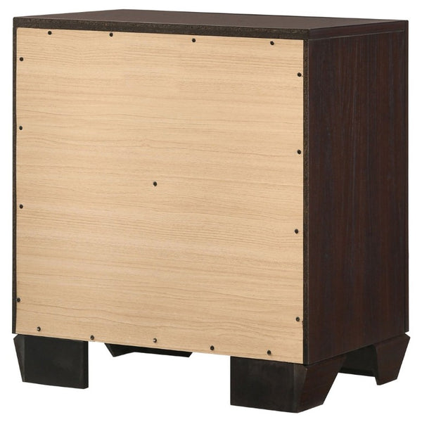 English Elm Tomasina Two Drawer Nightstand Washed Neutral Finish Farmhouse Bedroom Storage Dark Brown B2777P536474
