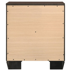 English Elm Tomasina Two Drawer Nightstand Washed Neutral Finish Farmhouse Bedroom Storage Dark Brown B2777P536474