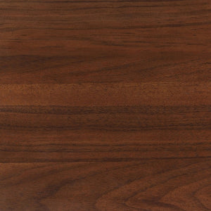 English Elm Dark Walnut Two Drawer Nightstand Mid Century Modern Bedside with Gunmetal Pulls B2777P536476